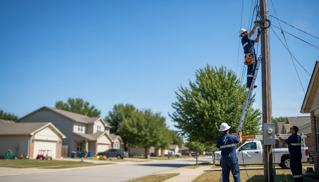Residential electrician providing installation services in Alamo, GA